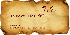 Taubert Ildikó névjegykártya